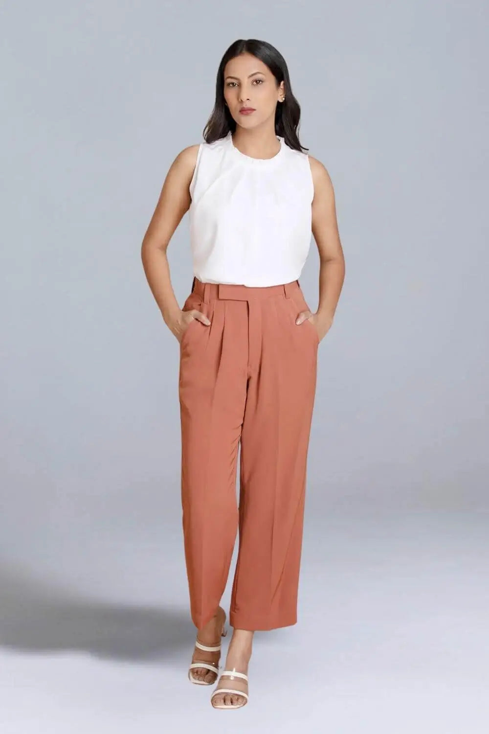 Blush Minimal Pleated Co-ord Set