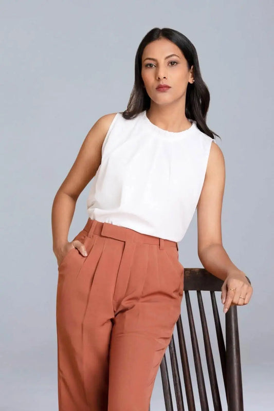 Blush Minimal Pleated Co-ord Set