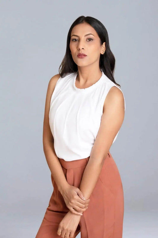 Blush Minimal Pleated Co-ord Set