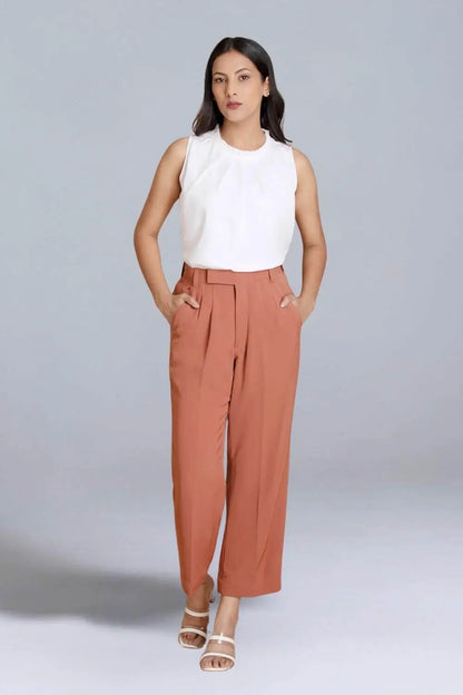 Blush Minimal Pleated Co-ord Set
