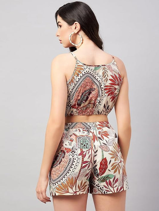 Tropical Muse Printed Summer Co-ord Set